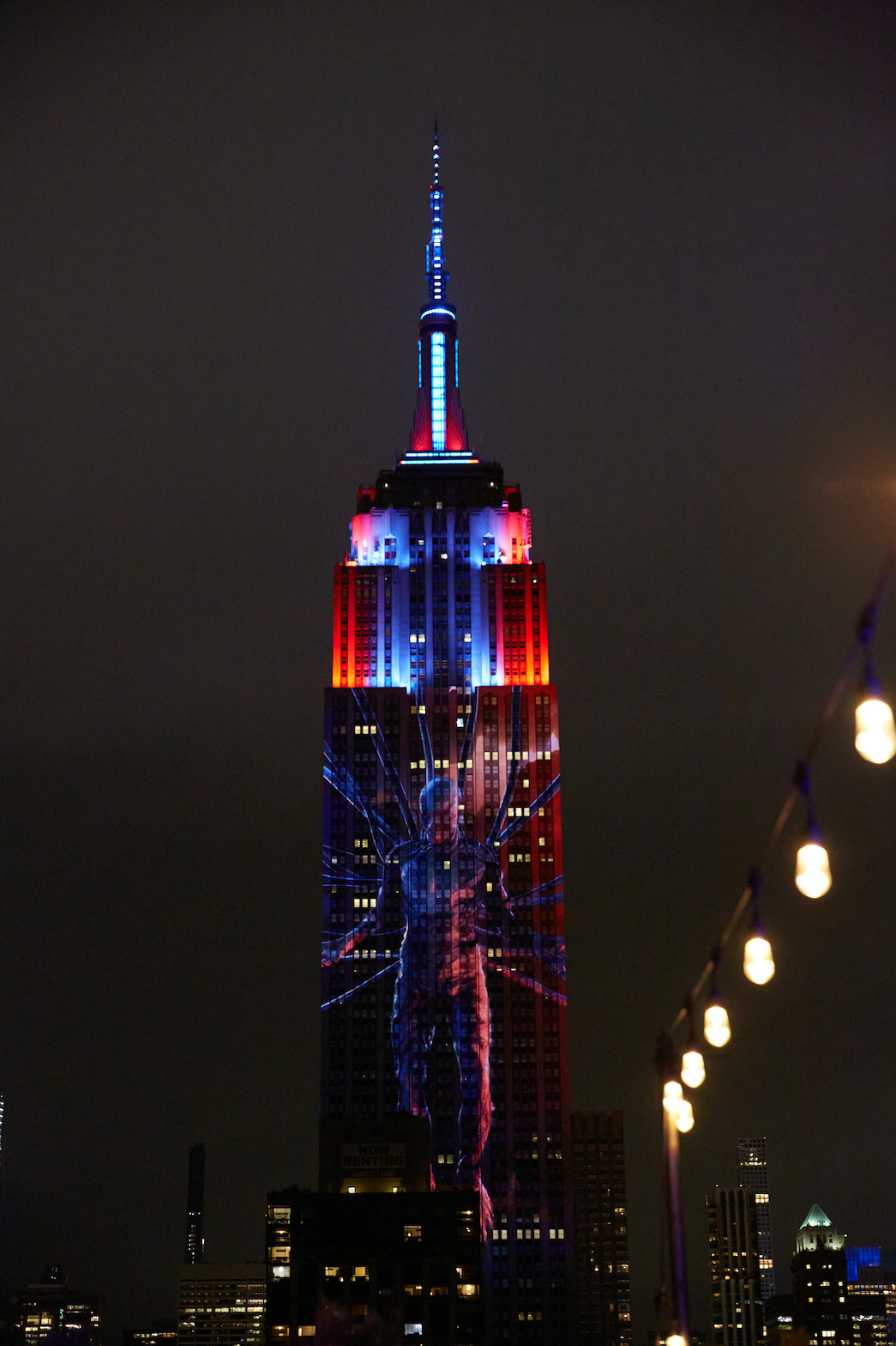 "Stranger Things" ad on building