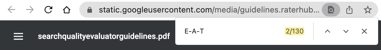 谷歌搜索质量评估指南中提到的 E-A-T