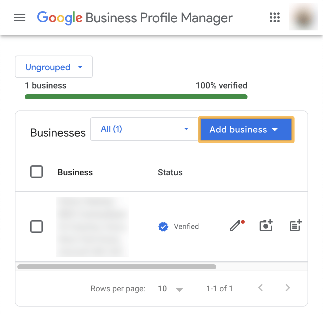 Google Business Profile; adding multiple locations example, via Google Business Profile