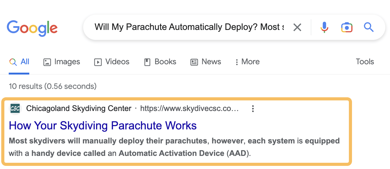 Pasting the content into Google to see if it is copied, via Google.com

