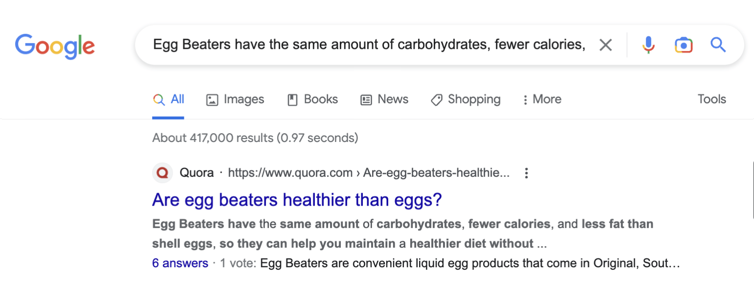 Scraped content check, via Google.com
