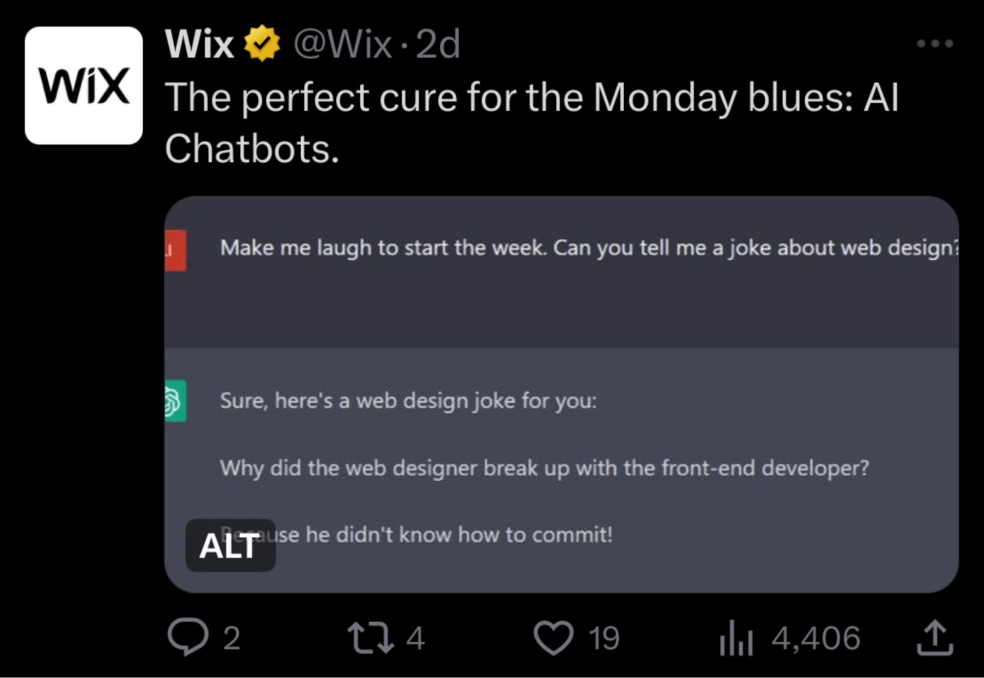 Wix's profile photo looks fine on mobile because it has a short "horizontal length"
