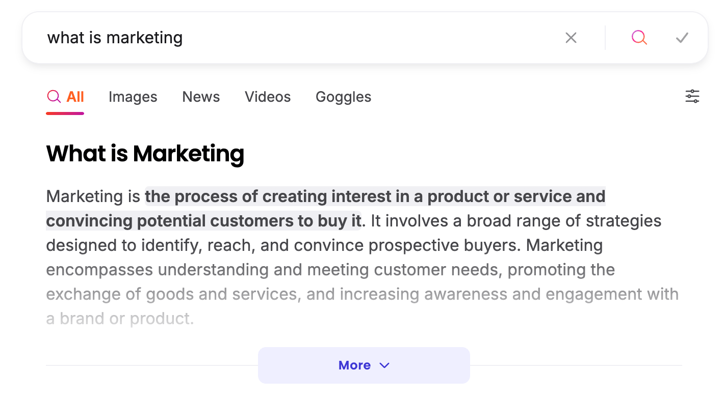 Brave's AI Summariser