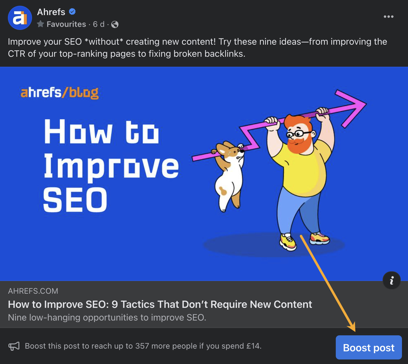 How to boost posts on Facebook to "pull" people to your content