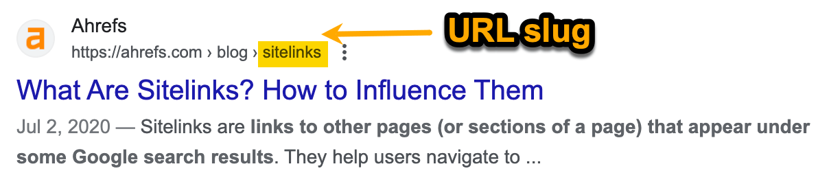 使用者友善的网址片段示例