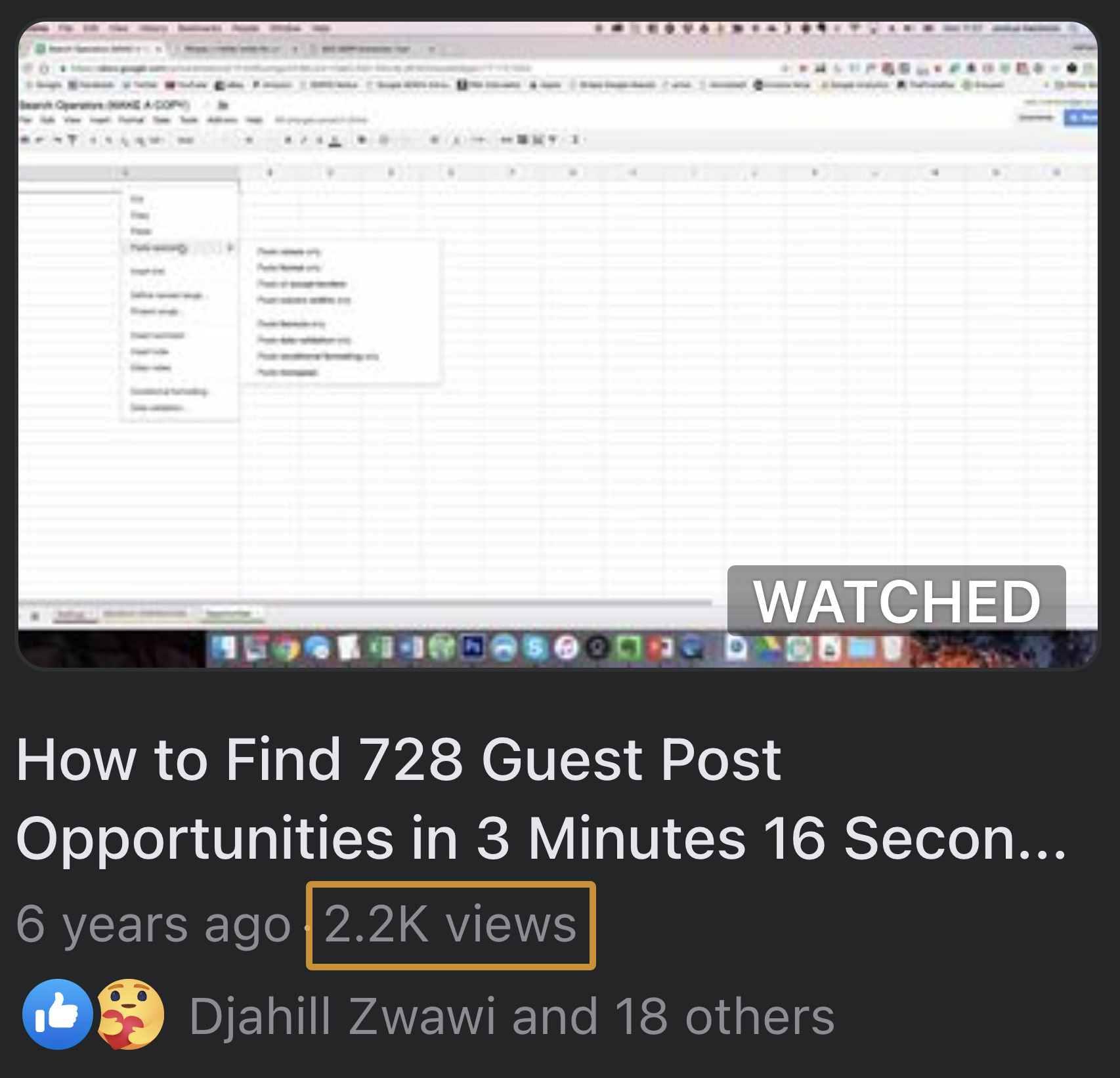 The result of using the "push" strategy on Facebook