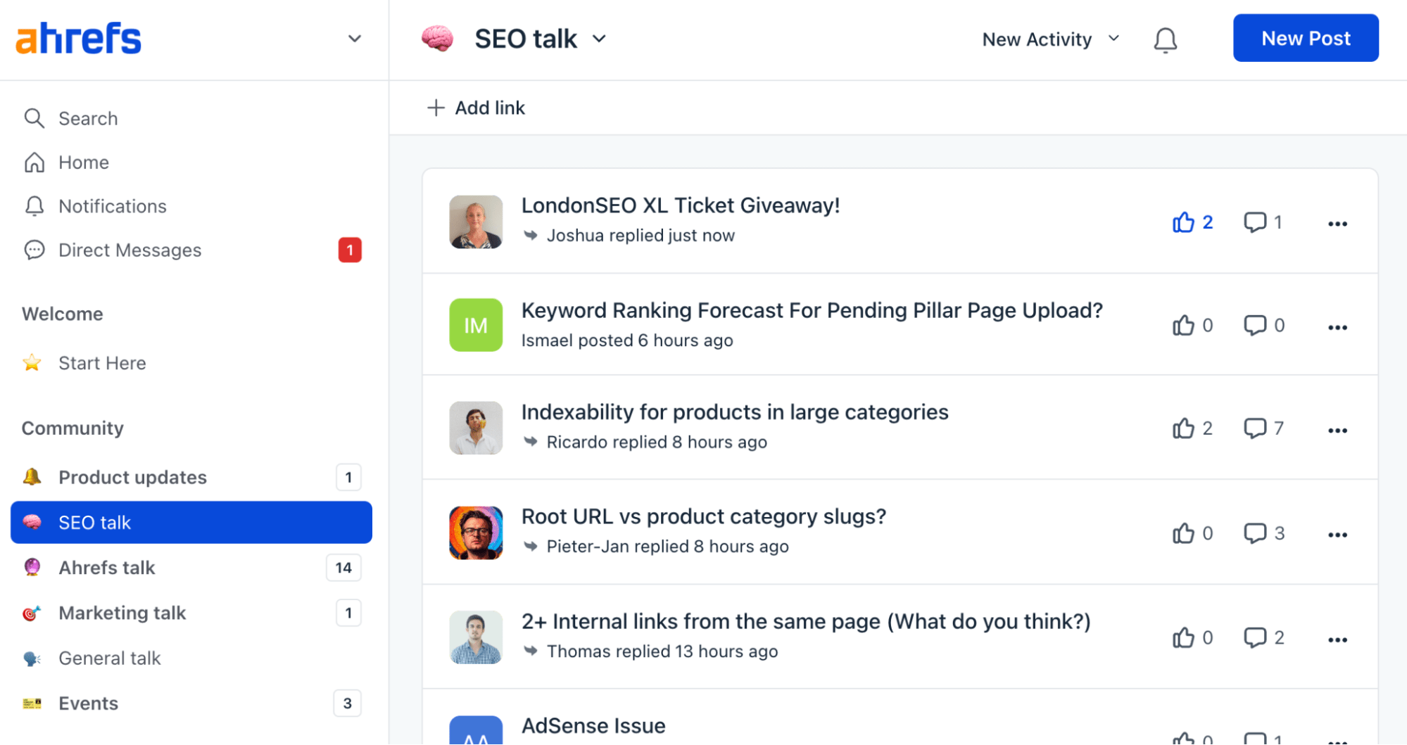 Our private community, Ahrefs Insider