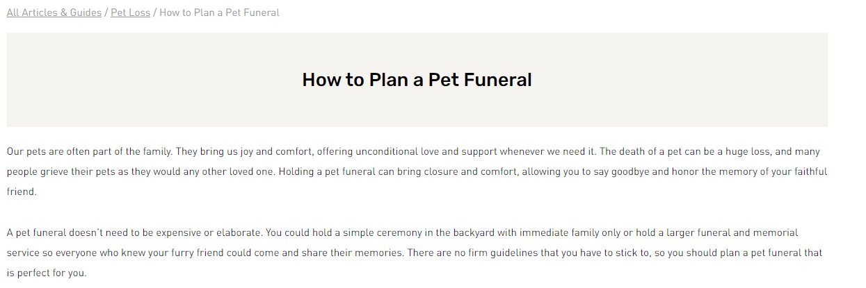 Example of a unique blog angle