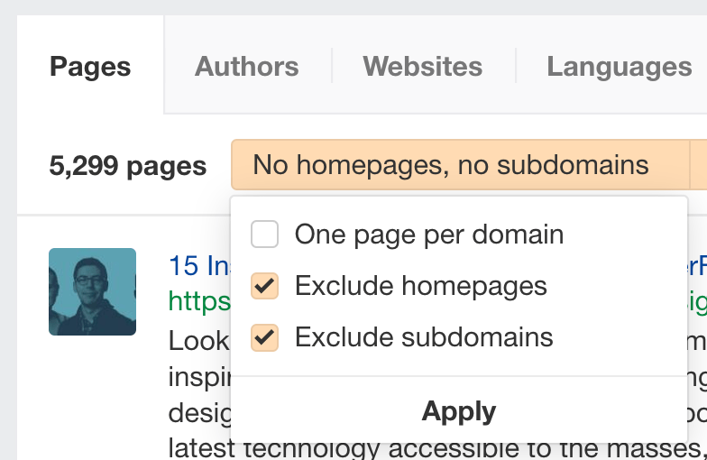 Filters in Content Explorer.