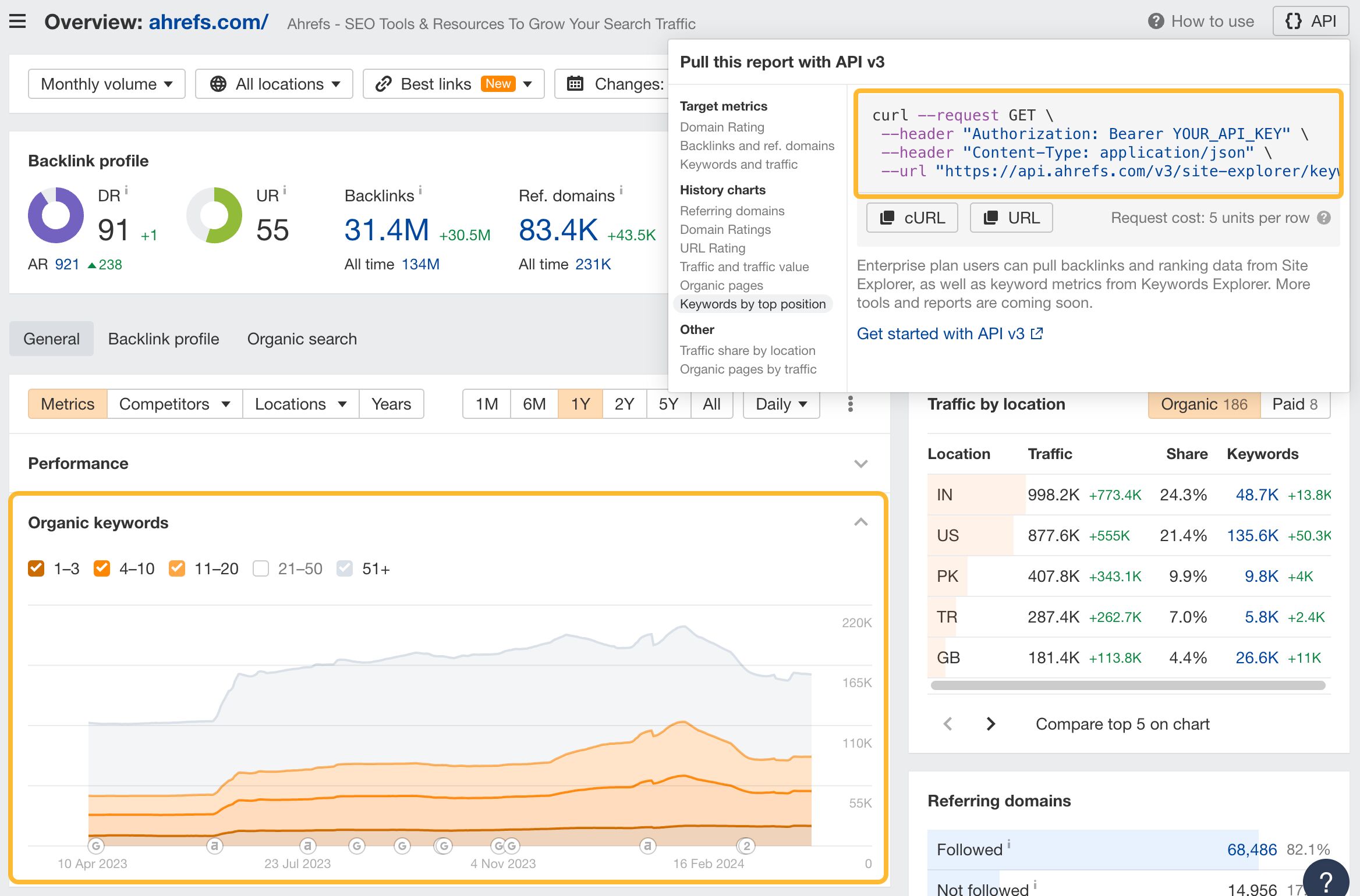 APIv3 Keywords Improvements