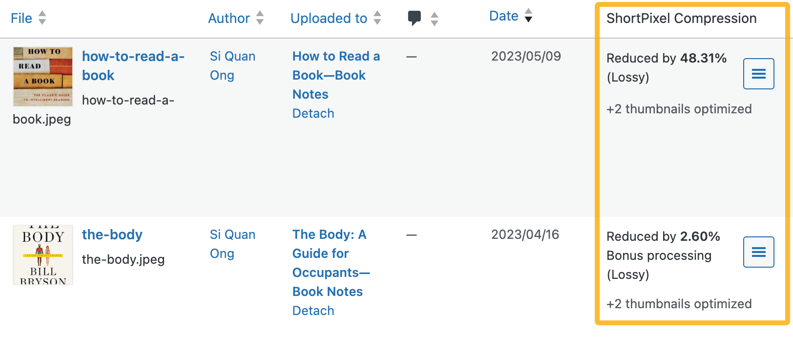 ShortPixel 的自动图像压缩功能