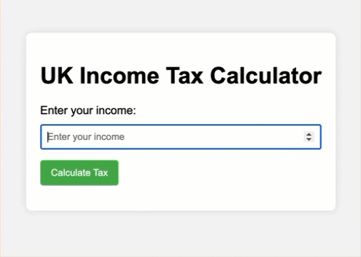The tax calculator I got ChatGPT to create after a few iterations