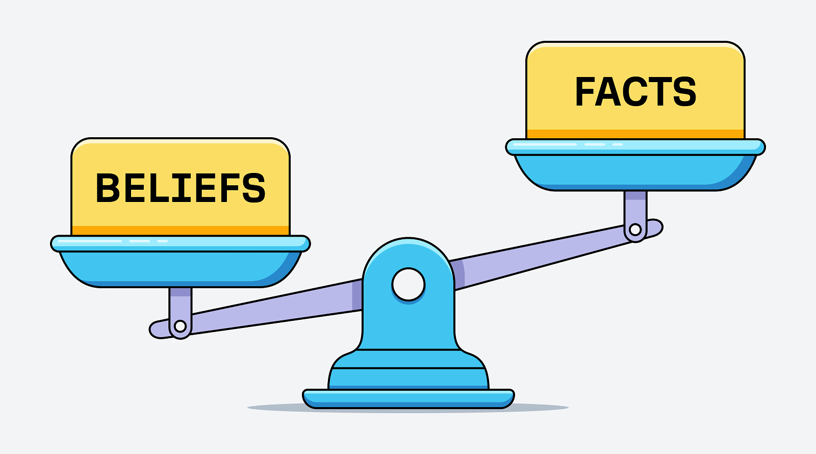 Confirmation bias - beliefs outweigh the facts.