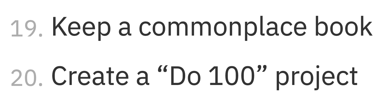 Some of our rather cryptic subheadings from our list of blogging tips