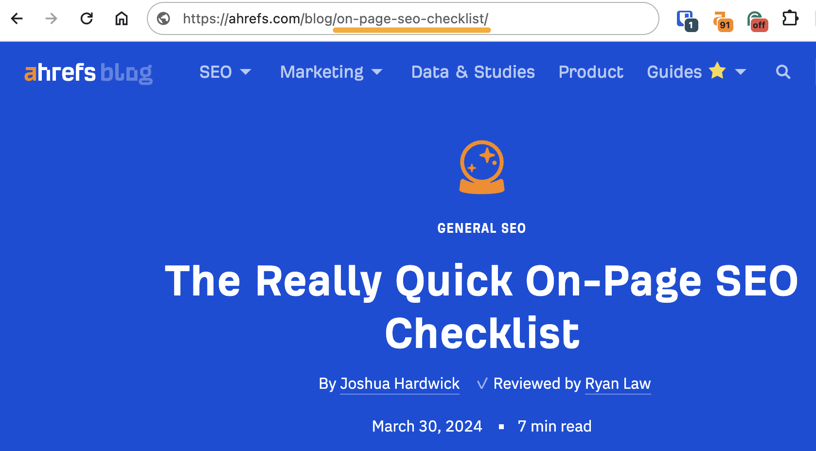 Using the target keyword is never a bad idea for a URL slug