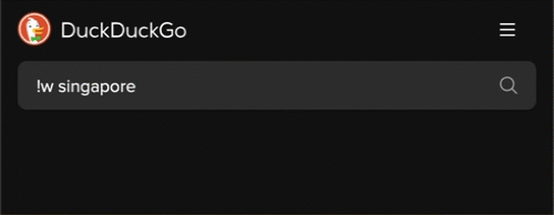 DuckDuckGo's bangs feature