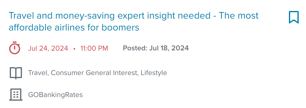 HARO request from GoBankingRates (DR 82)