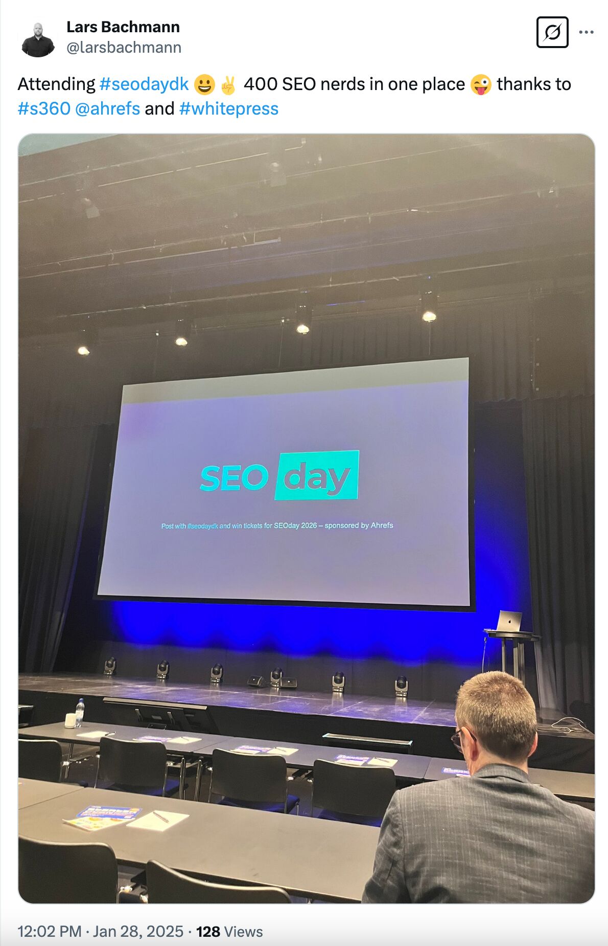 A social media post about a conference we sponsored