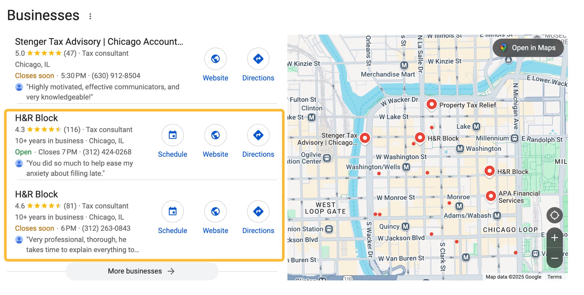 GBPs double dipping in the map pack. 