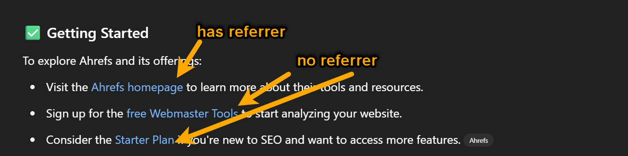mixed referrers in web search mode