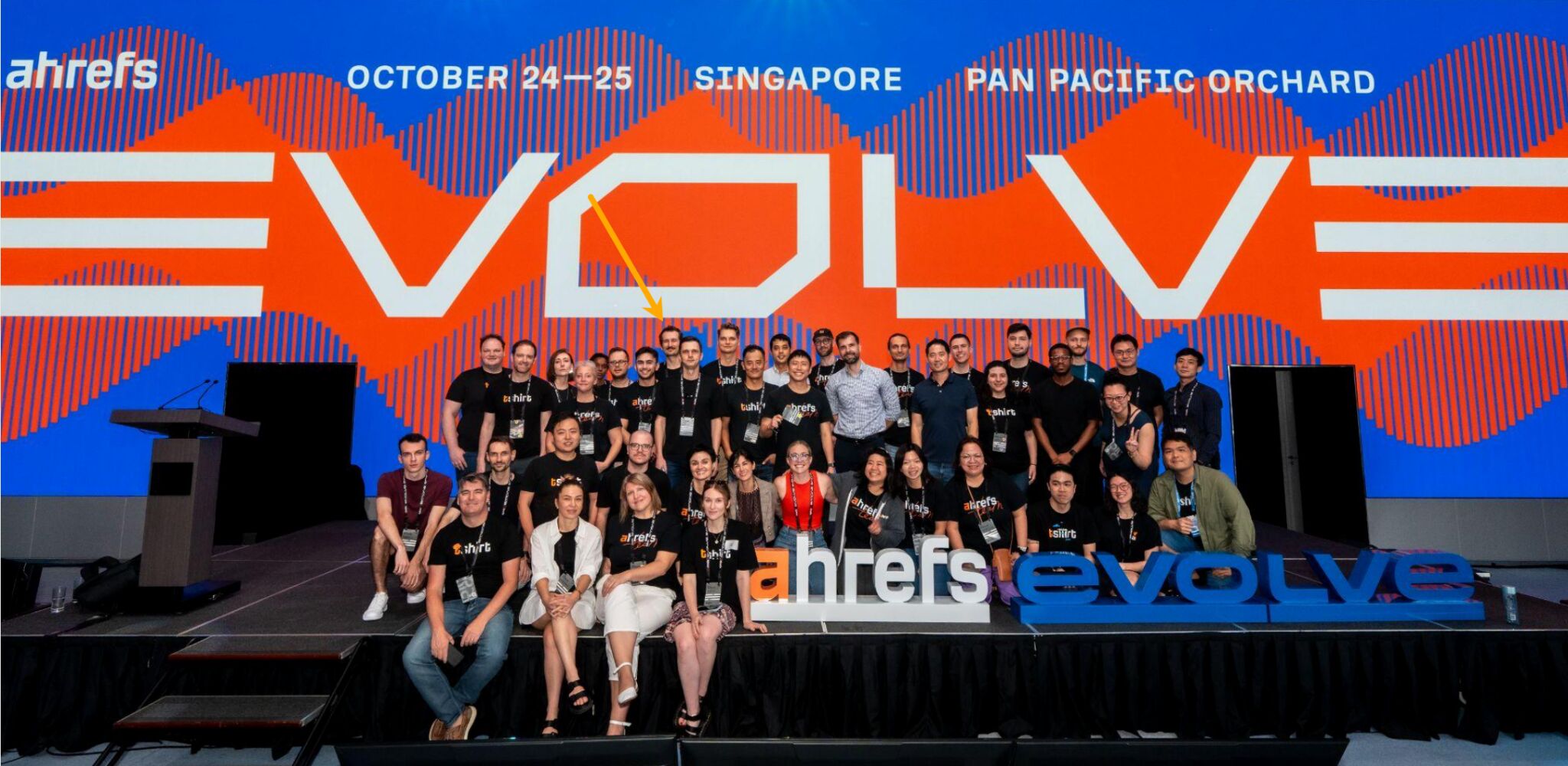 Me at Evolve conference where I was doing  product research. 