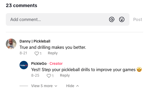 Picklego's replies with keywords