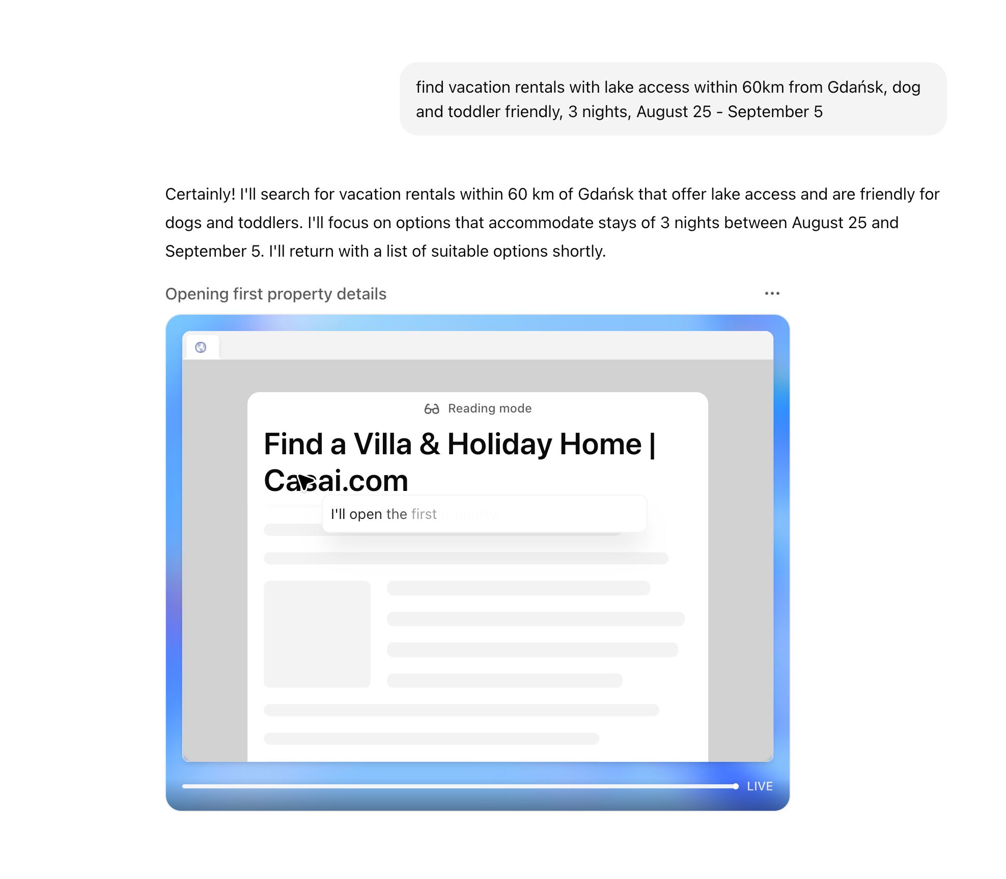 A screenshot of a Google search result for "how to check competitor traffic" in AI Mode. The AI-generated answer cites an Ahrefs article, which is highlighted with an arrow on the right-hand side.