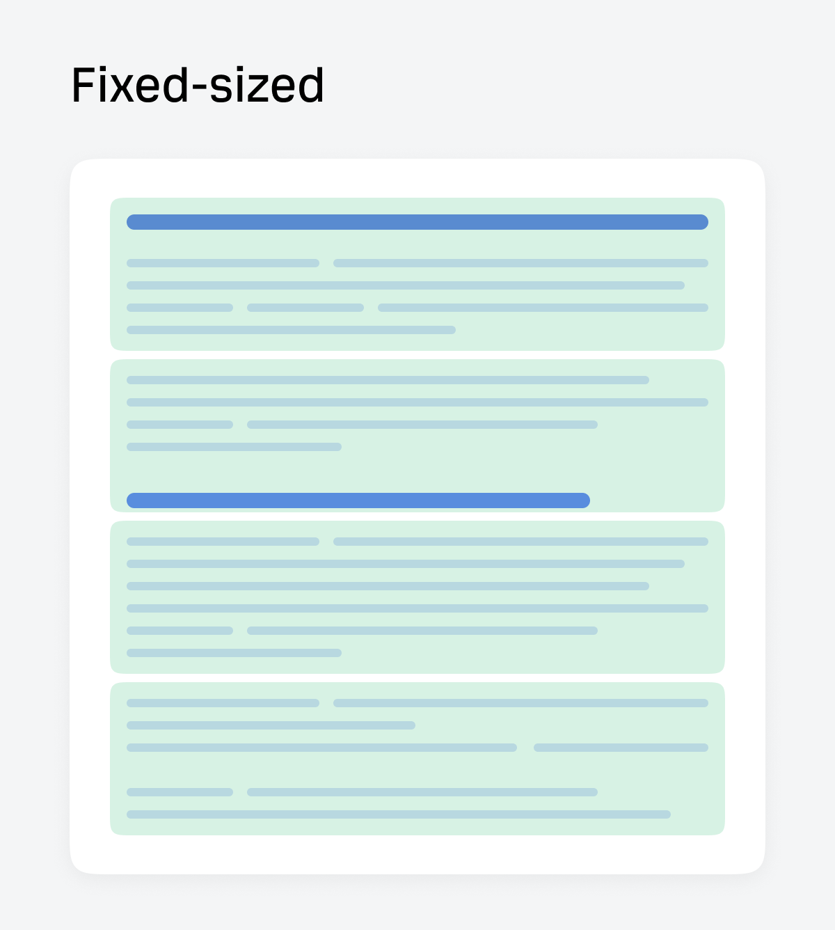 Fixed-size document chunking that splits text into chunks of the same token length.