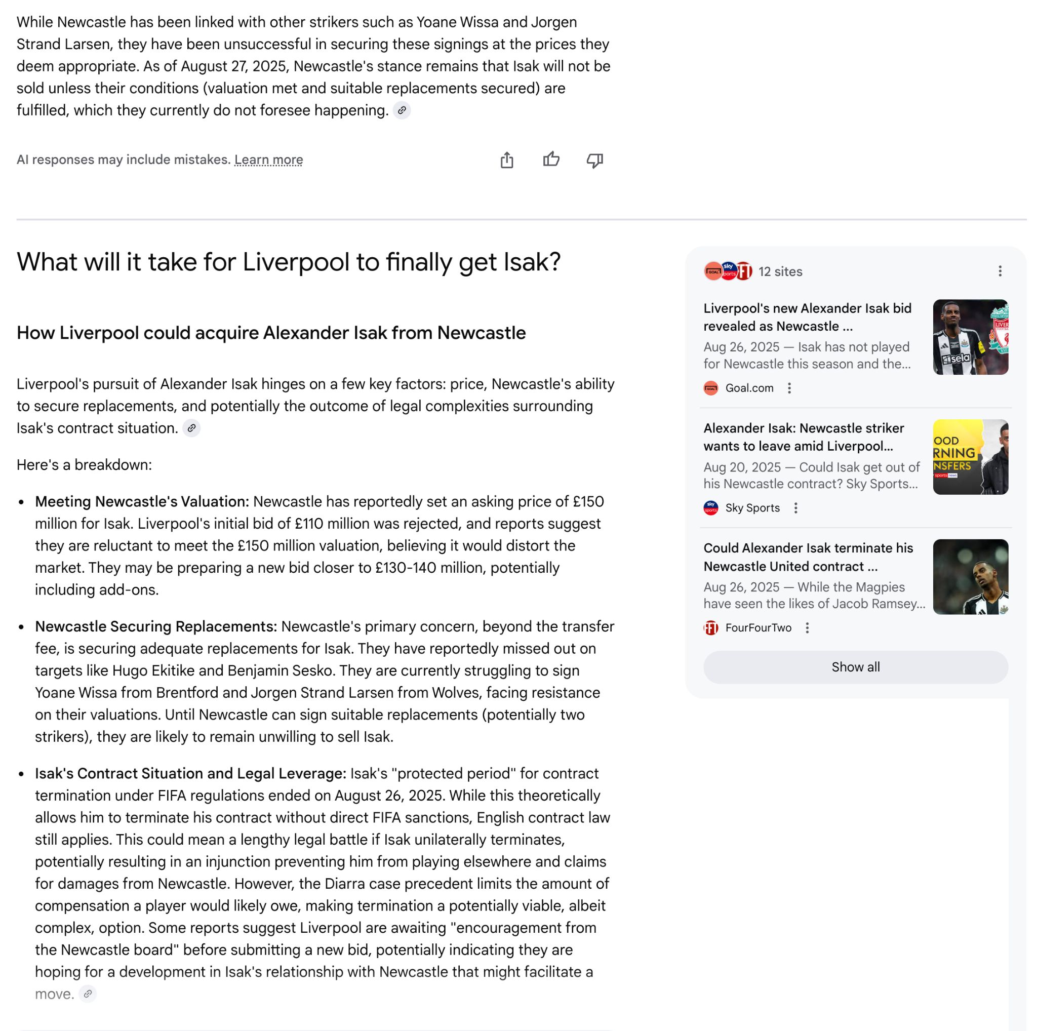 Follow-up questions in AI Mode