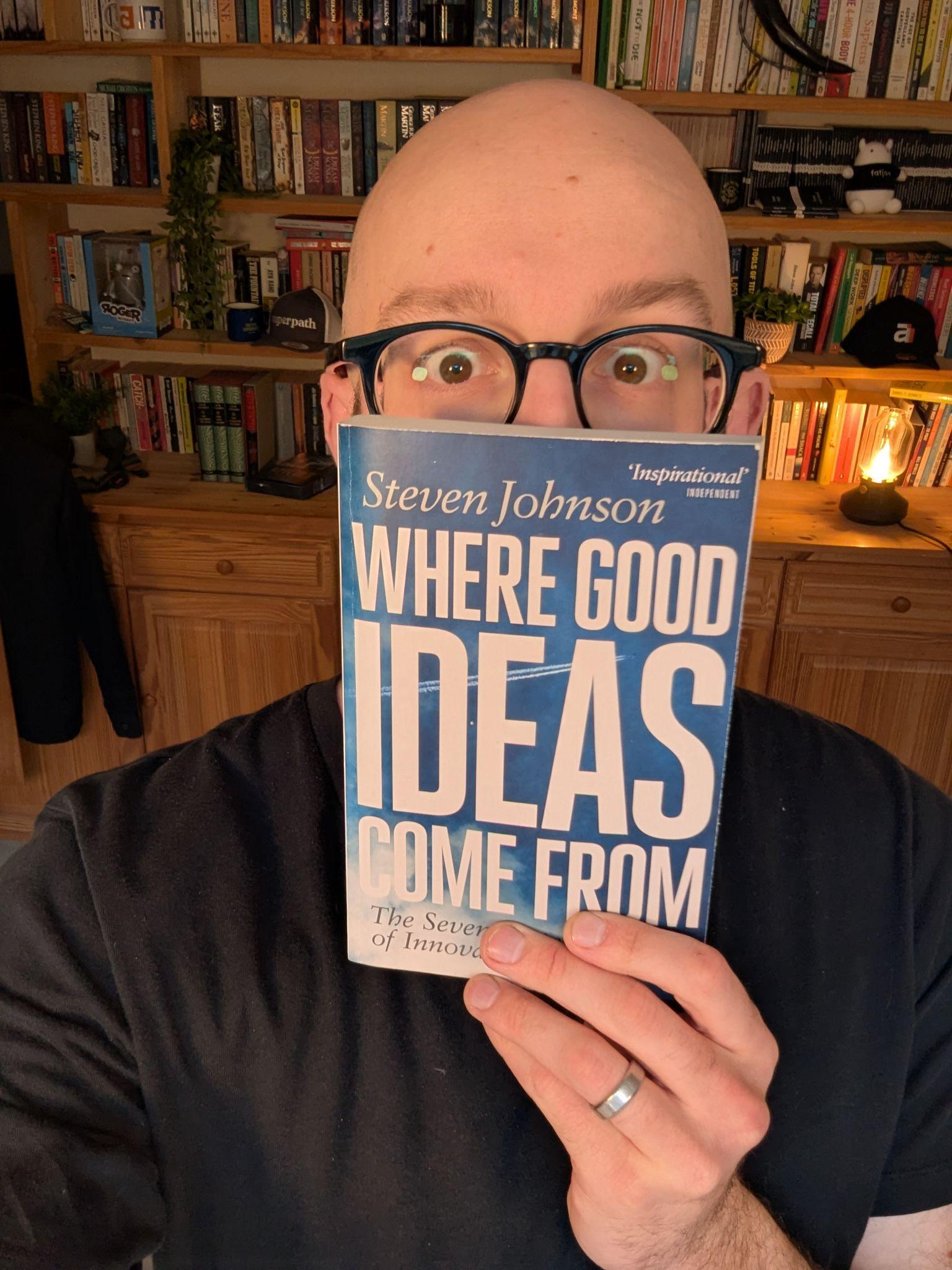 Ryan holding where good ideas come from book