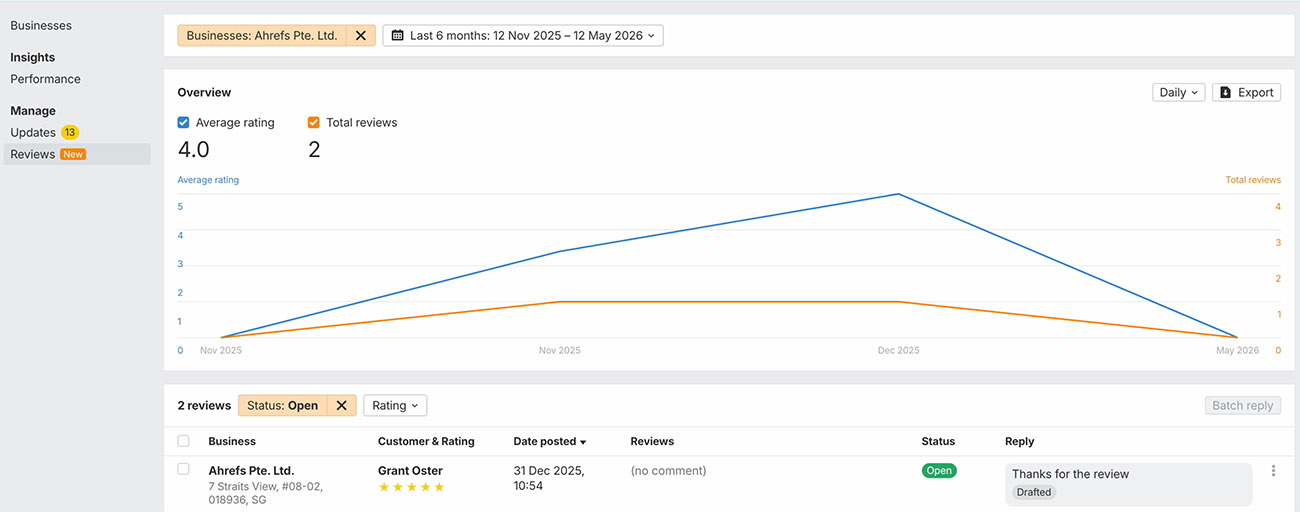 local seo new ui